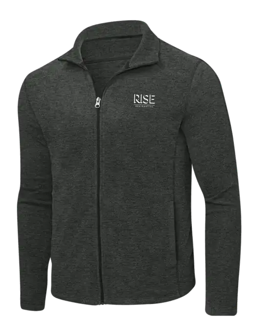 Charcoal Heather Microfleece Full-Zip Jacket w/Rise Residential Logo