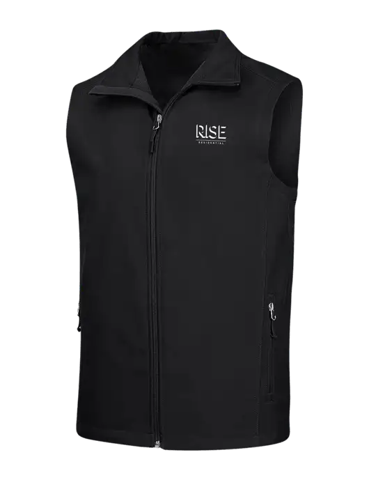 Black Core Soft Shell Vest w/Rise Residential Logo