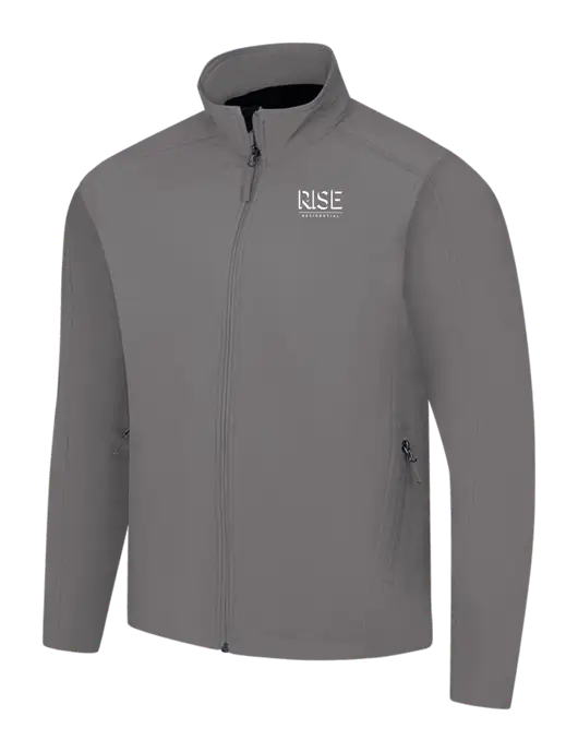 Medium Grey Core Soft Shell Jacket w/Rise Residential Logo