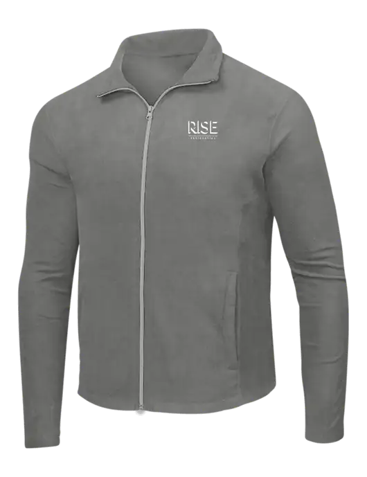 Medium Grey Microfleece Jacket w/Rise Residential Logo