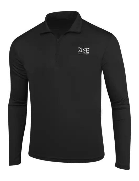 Black PosiCharge Competitor 1/4 Zip Pullover w/Rise Residential Logo