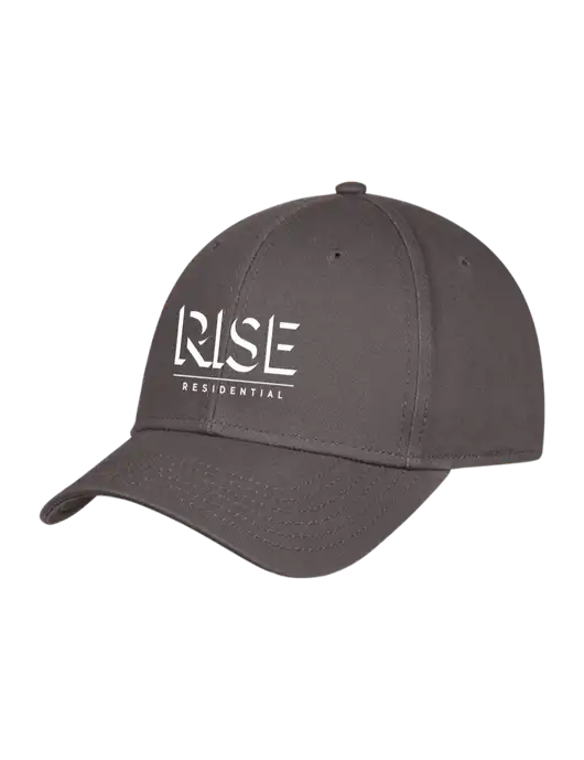 Charcoal Structured Cap Hook & Loop w/Rise Residential Logo