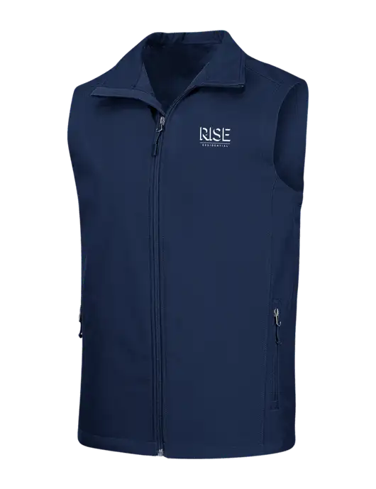 Navy Core Soft Shell Vest w/Rise Residential Logo