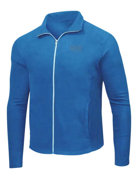 Light Royal Microfleece Jacket w/Rise Residential Logo